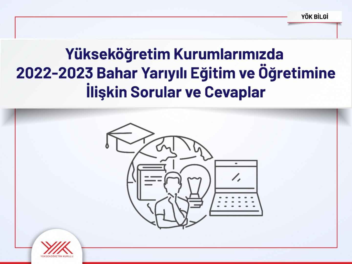 2022-2023 Eğitim Öğretim Dönemi Bahar Yarıyılı ile İlgili YÖK Duyurusu