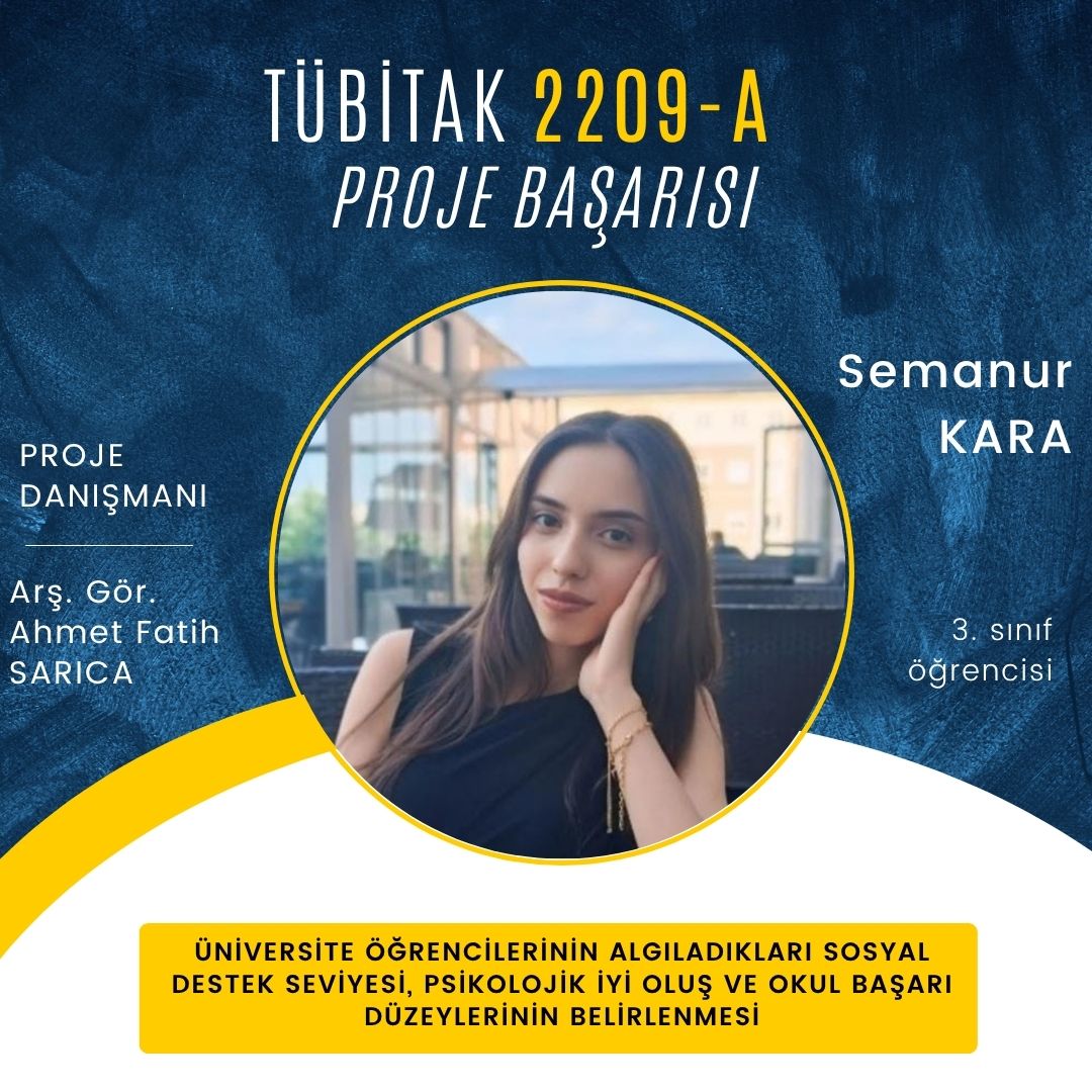 TÜBİTAK 2209-A Başarısı