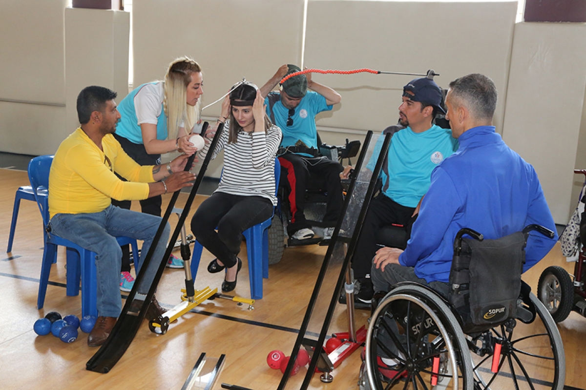 Boccia Takımı Oyuncuları Üniversitemizde Müsabaka Yaptı