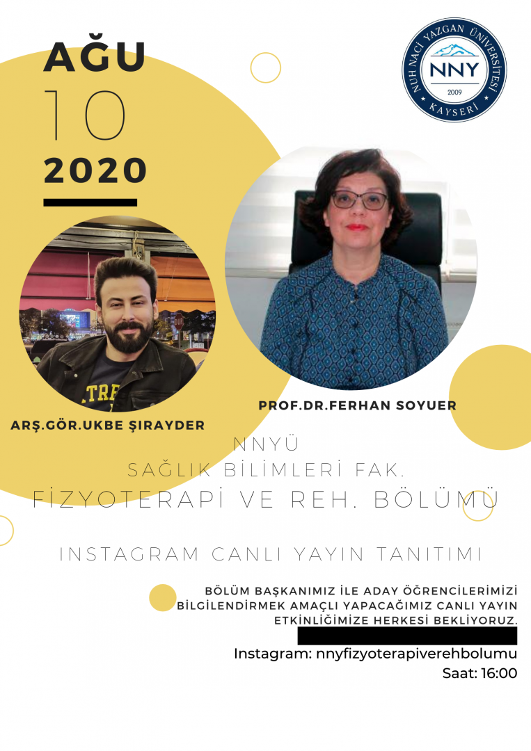 TANITIM ETKİNLİKLERİ KAPSAMINDA INSTAGRAM CANLI YAYINLARIMIZ