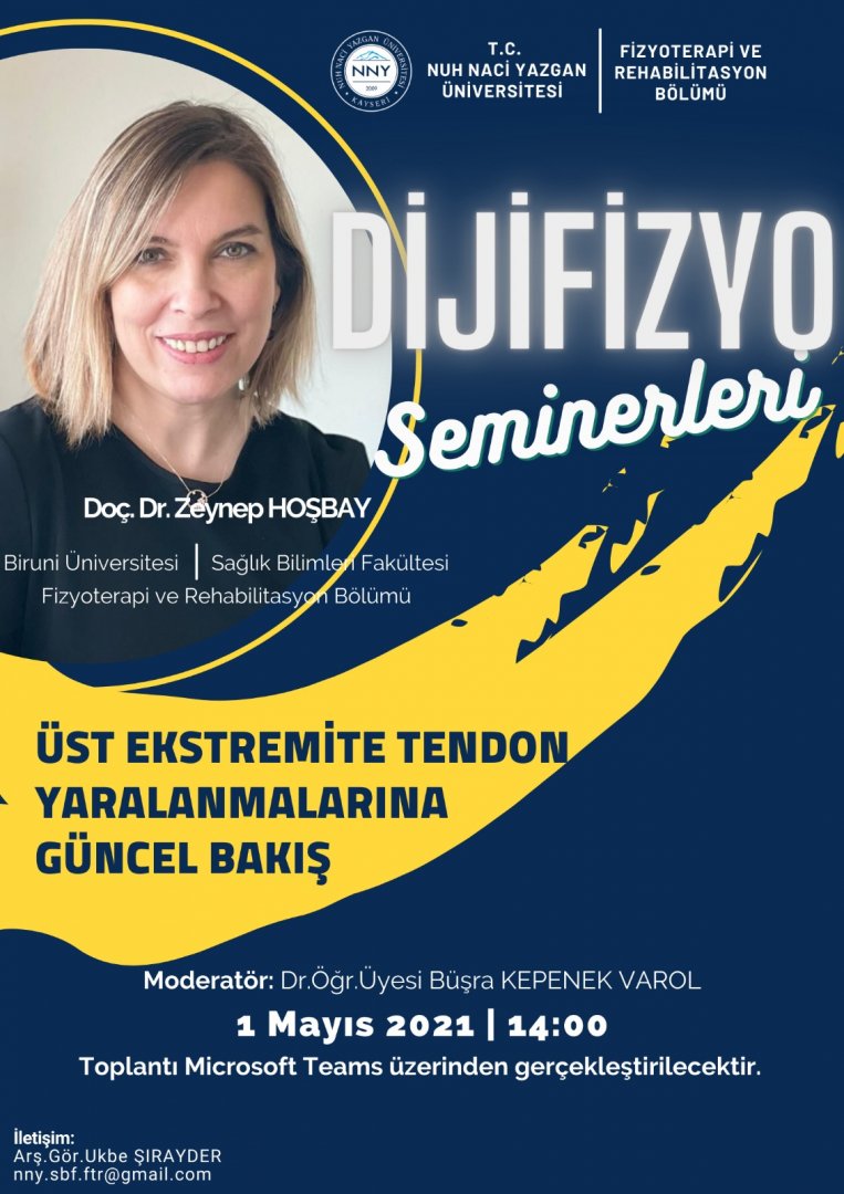 DijiFizyo Seminerleri - Üst Ekstremite Tendon Yaralanmalarına Güncel Bakış